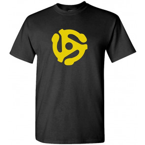 DJ 45 RPM Adapter Mens Cotton T-Shirt