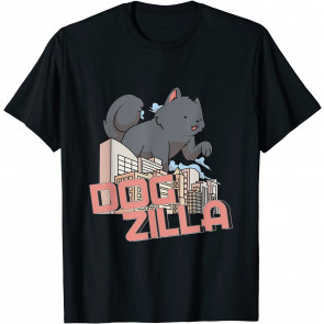 Dogzilla Giant Cute Dog In The City For Pet Lovers T-Shirt