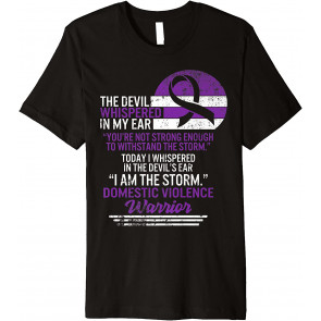 Domestic Violence Awareness Month I'm Storm Support Purple T-Shirt