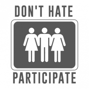 Dont Hate Participate  Funny Sexual Tshirt