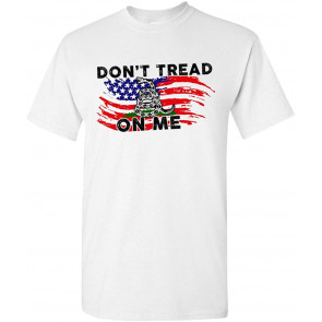 Don't Tread On Me American Flag Gadsden Rattlesnake DT T-Shirt