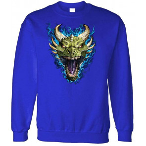 Dragon Head - Fleece Sweat T-Shirt