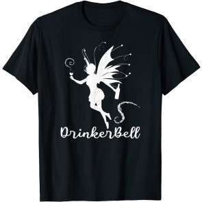Drinkerbell Wine Drinking Fairy T-Shirt