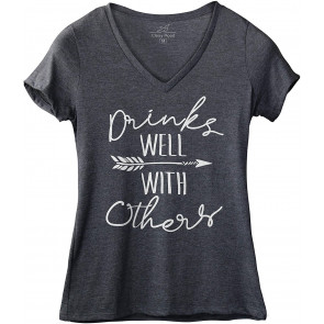 Drinks Well With Others Drinking T-Shirt
