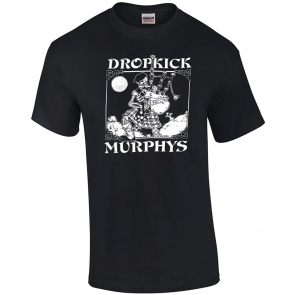 Dropkick Murphys Men's Vintage Skeleton Piper Slim Fit T-Shirt