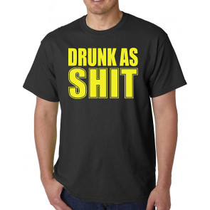 Drunk As Shit Black W/Yellow T-Shirt