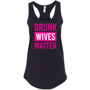 Drunk Wives Matter Hot Pink Design T-Shirt