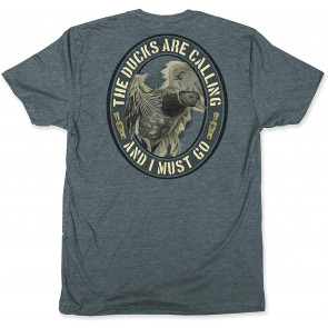 Ducks Calling-Premium Cotton/Poly Duck Hunting Humor T-Shirt