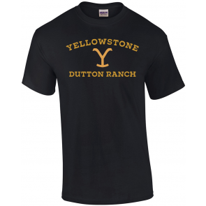 Yellowstone Large Gold Dutton Ranch Logo T-Shirt