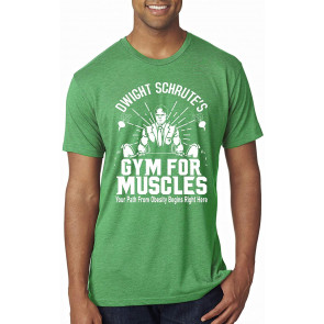 Dwight Schrute's Gym For Muscles Pop Culture Tri Blend T-Shirt