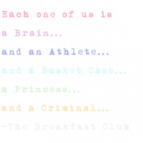 Each One Of Us Stereotype The Breakfast Club Tshirt