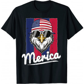 Eagle Merican Flag, Eagle Patriotic T-Shirt