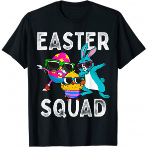Easter Squad Dabbing Bunny Chick Egg T-Shirt