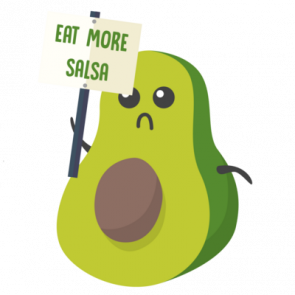 Eat More Salsa  Avocado Tshirt