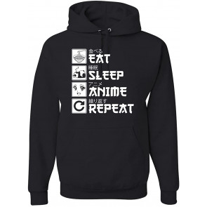 Eat Sleep Anime Repeat Pop Culture T-Shirt