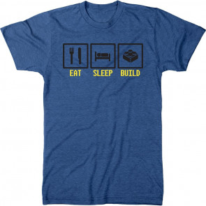 Eat Sleep Build Men's Tri-Blend T-Shirt