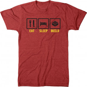 Eat Sleep Build Men's Tri-Blend T-Shirt
