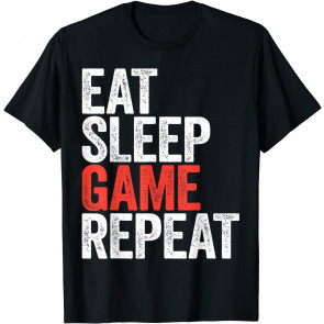Eat Sleep Game Repeat T-Shirt