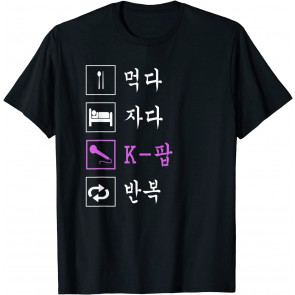 Eat Sleep K-Pop Repeat T-Shirt