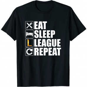 Eat Sleep League Repeat Bronze Master Challenger  T-Shirt