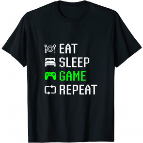 Eat Sleep Video Game Repeat T-Shirt