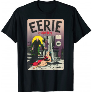Eerie Retro Girl In Bondage Monster Poster Horror Comic Book T-Shirt