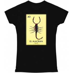 El Alacran Scorpion Card Mexican Bingo Graphic T-Shirt
