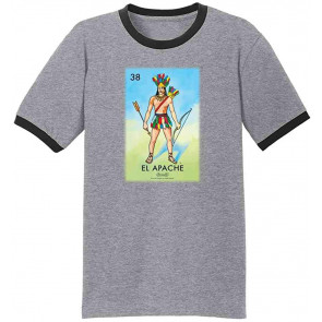 El Apache Loteria Card Mexican Bingo Graphic T-Shirt