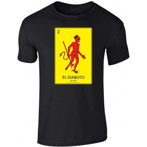 El Diablito Devil Loteria Card Mexican Bingo Graphic T-Shirt