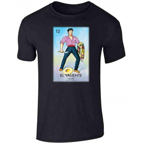El Valiente The Brave One Card Mexican Bingo T-Shirt