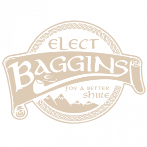 Elect Baggins For A Better Shire  Lord Of The Rings Tshirt