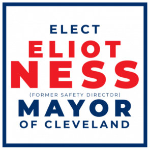 Elect Eliot Ness  Mayor Of Cleveland  The Untouchables  80s Tshirt