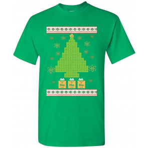 Elements Xmas Tree Science Ugly Christmas T-Shirt