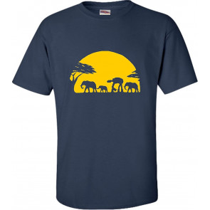 Elephants And Imperial Walker Across African Safari T-Shirt