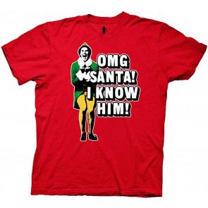 Elf OMG Santa Reduced Color Buddy T-Shirt