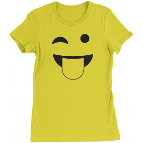 Emoticon Smile Face Womens T-Shirt