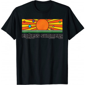 Endless Summer Sundown Vintage Beach Scene T-Shirt