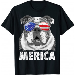 English Bulldog 4th Of July  T-Shirt
