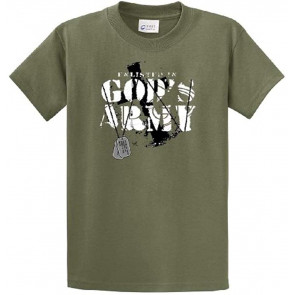 Enlisted In God's Army Christian Dog Tags Jesus Prayer Faith T-Shirt