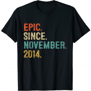 Epic Since November 2014 7 Year Old 7th Birthday Gifts T-Shirt