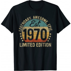 Est. 1970 Vintage 1970 Limited Edition 51st Birthday T-Shirt