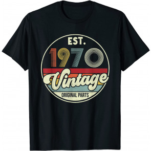 Est. 1970 Vintage 1970 Original Parts 51st Birthday T-Shirt