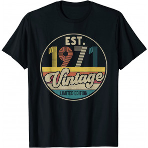 Est. 1971 Vintage 1971 Limited Edition 50th Birthday T-Shirt