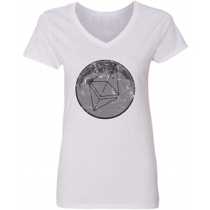 Ethereum Bitcoin Litecoin Crypto Womens Vneck T-Shirt
