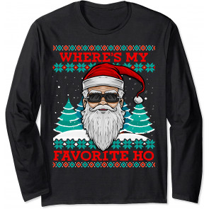 Evil Santa "Where's My Favorite Ho" T-Shirt