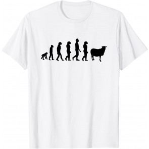 Evolution Of Man Monkey Sheep T-Shirt