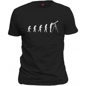 Evolution Of Man To Telescope Star Gazer T-Shirt