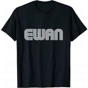 Ewan Name Retro 60s 70s 80s Vintage Family T-Shirt