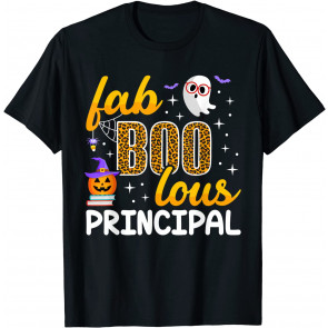 Faboolous Principal Halloween School Costume Boo Ghost T-Shirt