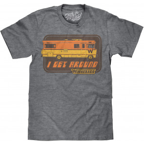 Faded I Get Around Winnebago RV T-Shirt